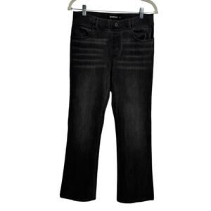 Betabrand Pull‎ On Jeans Women M Charcoal Gray Bootcut Minimal Modest Comfy Pant